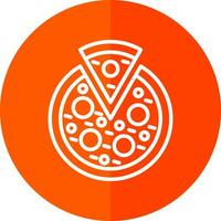 Veggie Pizza Vector Icon Design