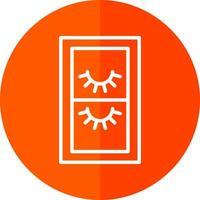 False Eyelashes Vector Icon Design