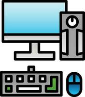 diseño de icono de vector de computadora