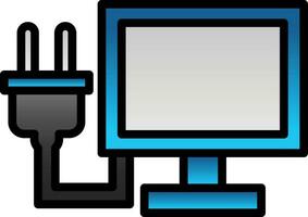 Lcd Plug Vector Icon Design