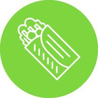 Veggie Wrap Vector Icon Design