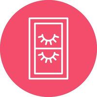 False Eyelashes Vector Icon Design