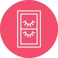 False Eyelashes Vector Icon Design