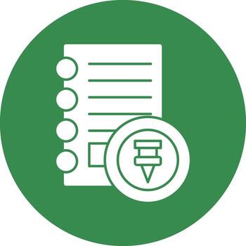 diseño de icono de vector de notas