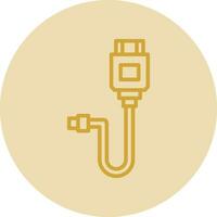 Hdmi cable Vector Icon Design