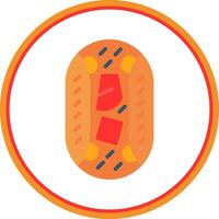 Beef Fajitas Vector Icon Design