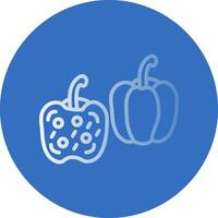 Stuffed Peppers Vector Icon Design