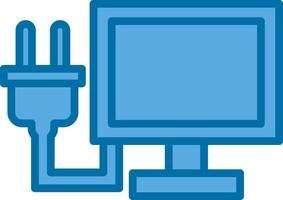 Lcd Plug Vector Icon Design