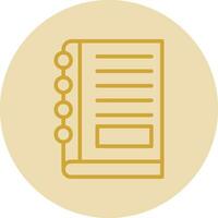 Notebook Vector Icon Design