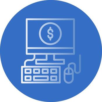 diseño de icono de vector de computadora