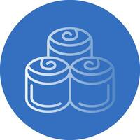 Cinnamon Rolls Vector Icon Design