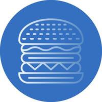 hamburguesa con queso vector icono diseño