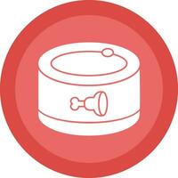 Canned food Vector Icon Design