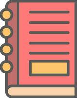 Notebook Vector Icon Design