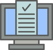 Desktop Computer Vector Icon Design