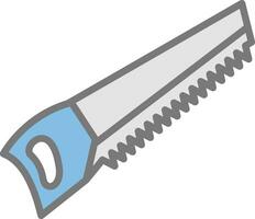 Hand saw Vector Icon Design