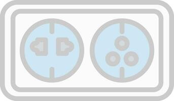 Wall socket Vector Icon Design