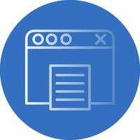 Web Browser Vector Icon Design