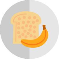 Banana Bread Vector Icon Design