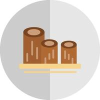 Log Vector Icon Design