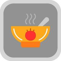 Tomato Soup Vector Icon Design