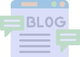 Blog Vector Icon Design