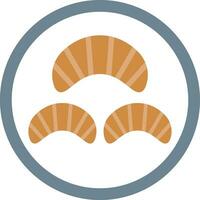 Croissant Vector Icon Design