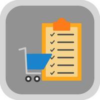 diseño de icono de vector de lista de compras