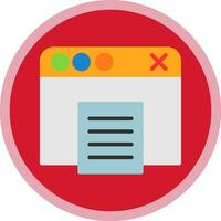 Web Browser Vector Icon Design