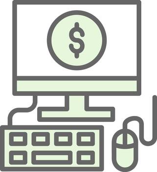 diseño de icono de vector de computadora