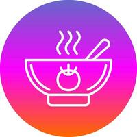 Tomato Soup Vector Icon Design