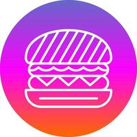 Tofu Burger Vector Icon Design