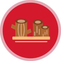 Logs Vector Icon Design