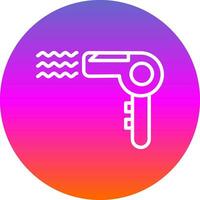 Hair Dryer Vector Icon Design