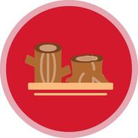 Logs Vector Icon Design