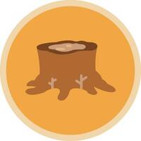 Stump Vector Icon Design