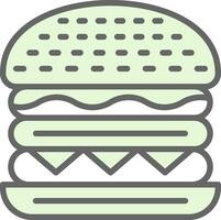 Cheeseburger Vector Icon Design