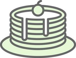 Pancakes Vector Icon Design