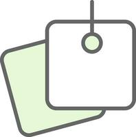 Sticky Notes Vector Icon Design