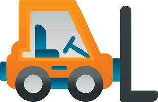 Forklift Vector Icon Design