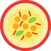 Vegetable Curry Vector Icon Design