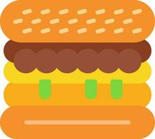 Margherita Sandwich Vector Icon Design