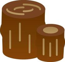 Log Vector Icon Design