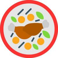 Chicken Curry Vector Icon Design