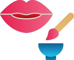 Lip Exfoliator Vector Icon Design