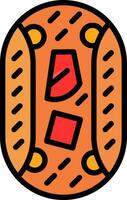 Beef Fajitas Vector Icon Design