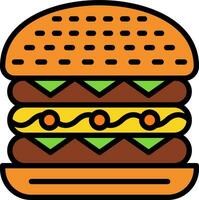 cesar hamburguesa vector icono diseño