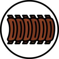 BBQ Ribs Vector Icon Design