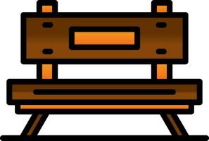 Bench Vector Icon Design