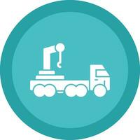 Crane truck Vector Icon Design